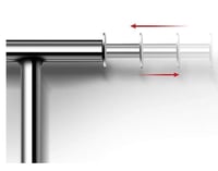 ستاند كروم استيل اصلي اتجاه واحد