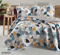 مفرش اليت نفرين مضغوط تركي قطن100%