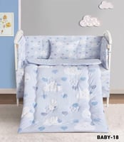 مفرش مواليد حواجز 5قطع