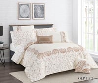 مفرش نفرين جوليا قطن100% بارد