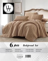 مفرش مضغوط نفرين تنسل فاخر6قطع