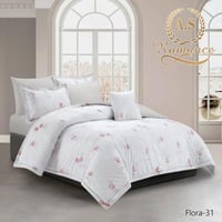 مفرش FLORA مشجر قطن مزدوج 7قطع