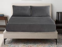 شرشف فلانو شتوي مخمل مطاط مزدوج 3 قطع - 200×200 سم