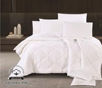 مفرش نفر ونص قطن نسمة 4قطع