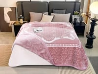 بطانية DONALOON مخمل وجهين مزدوج - 220×240 سم - ور...