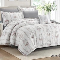 مفرش لينو قطن فاخر نفر ونص 4قطع