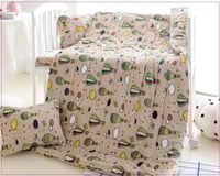 مفرش مواليد شتوي مخمل 4 قطع