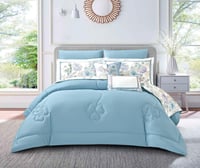 مفرش لما مزدوج 100%قطن 8 قطعه