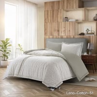 مفرش نفر ونص قطن لمار 4قطع