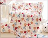 مفرش مواليد شتوي مخمل 4 قطع