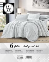 مفرش مضغوط نفرين تنسل فاخر6قطع