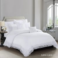 لحاف كنج لينو فاخر بدانتيل راقي