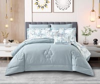 مفرش لما مزدوج 100%قطن 8 قطعه