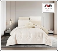 مفرش مورا شتوي صيفي وجهين نفر ونص