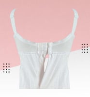 شلحة طويلة بحمالة صدر من الدانتيل مبطنة نصف الصدر...