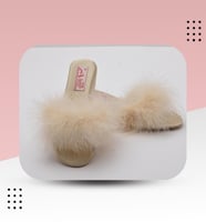 شبشب عرايسي كعب وسط بريش 4134