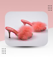 شبشب عرايسي كعب وسط بريش 3902