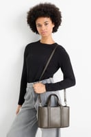 حقيبة كروس بودي مع حزام قابل للفصل - جلد صناعي