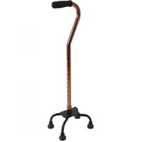 عكاز رباعي ارجل بمقبض منحني