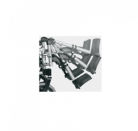 كرسي متحرك يدوي شديد الإعاقة ظهر منسدح ورافع رجل ك...