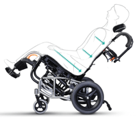 كرسي متحرك يدوي شديد الإعاقة VIP 2