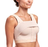 مشد بعد عمليات شفط الدهون للصدر مع حزام لتثبت الحش...