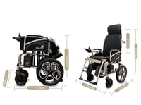 كرسي كهربائي ظهر طويل مع رفع قدم موديل 6013