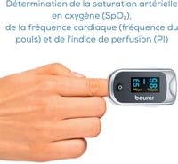 جهاز قياس اوكسجين الدم ومعدل ضربات القلب من بيورير...