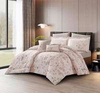 مفرش إيليــن وجهين قطن فاخر مزدوج - 8 قطع