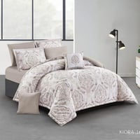 مفرش كايرو صيفي مزدوج خامة ناعمة - 10 قطع