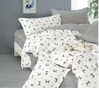 مفرش صيفي قطن 100% مقاس كوين 4 قطع