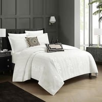 طقم لحاف جاكار شانيل فاخر مزدوج 9 قطع