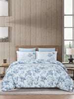 مفرش نفر ونص صيفي بنقشة زهرية كلاسيكية