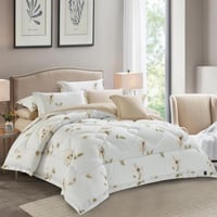 طقم لحاف قولدن قطن فاخر -مفرد ونص 4 قطع