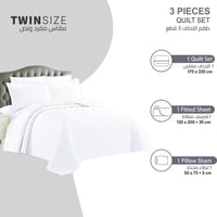 مفرش مضغوط مفرد ونص 3 قطع