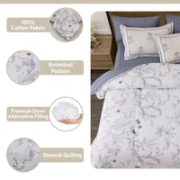 طقم لحاف قطن فاخر- مفرد ونص 4 قطع