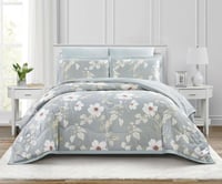 مفرش روزارا ناعم مشجر مناسب لجميع المواسم-مفرد ونص...