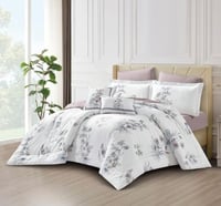 مفرش إيليــن وجهين قطن فاخر مزدوج - 8 قطع