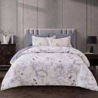 طقم لحاف قطن فاخر- مفرد ونص 4 قطع