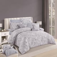 مفرش لورين قطن 100% ناعم وبارد -مقاس مزدوج 8 قطع