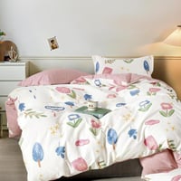 مفرش صيفي قطن مفرد ونص 5 قطع