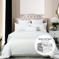 مفرش فندقي مزدوج - 9 قطع -سكري