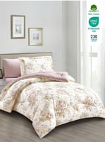 مفرش نورش وجهين قطن 100% مفرد ونص 4 قطع