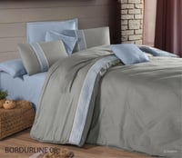 مفرش بوردر لاين تركي قطن 100% -مزدوج 8 قطع