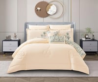 مفرش إيليــن وجهين قطن فاخر مزدوج - 8 قطع