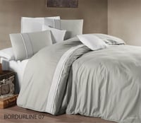 مفرش بوردر لاين تركي قطن 100% -مزدوج 8 قطع