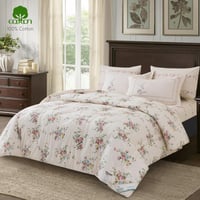 طقم لحاف قطن فاخر- مزدوج 6 قطع