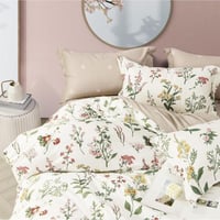 مفرش صيفي قطن100% كوين 5 قطع