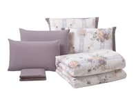 مفرش روزارا ناعم مشجر مناسب لجميع المواسم-مفرد ونص...