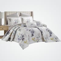 مفرش نورش وجهين قطن 100% مفرد ونص 4 قطع